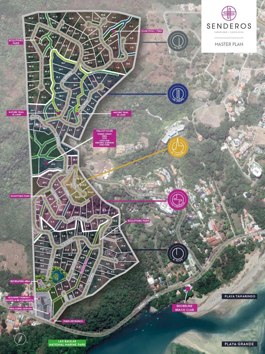 One of the Best Ocean View Homesites in Senderos Gated Community – Tamarindo Beach